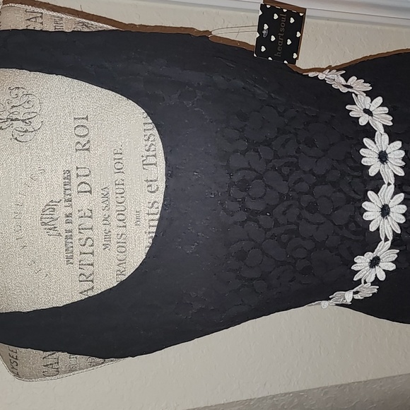 Heart Soul Lace Black Mini Dress - Picture 2 of 4